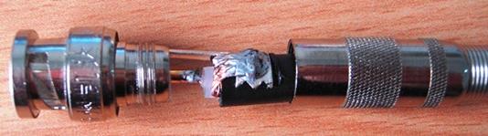 同軸電纜BNC接頭做法3 同軸電纜BNC接頭做法3